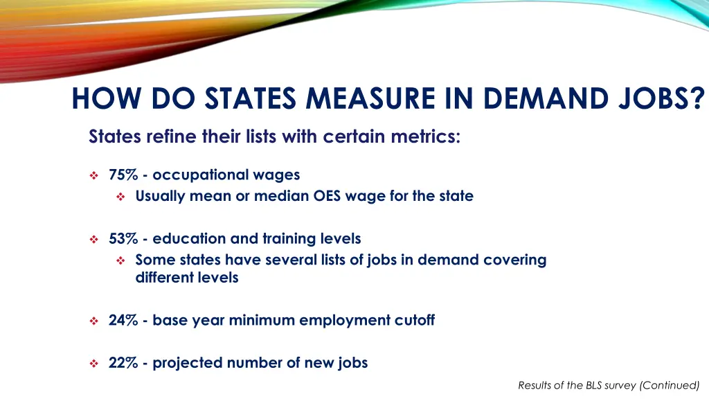 how do states measure in demand jobs 1