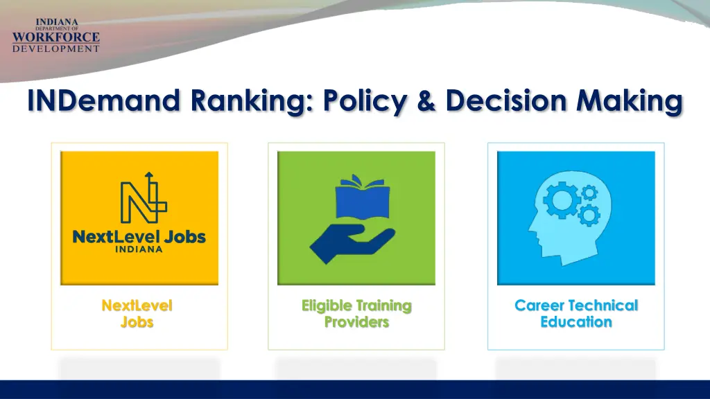 indemand ranking policy decision making