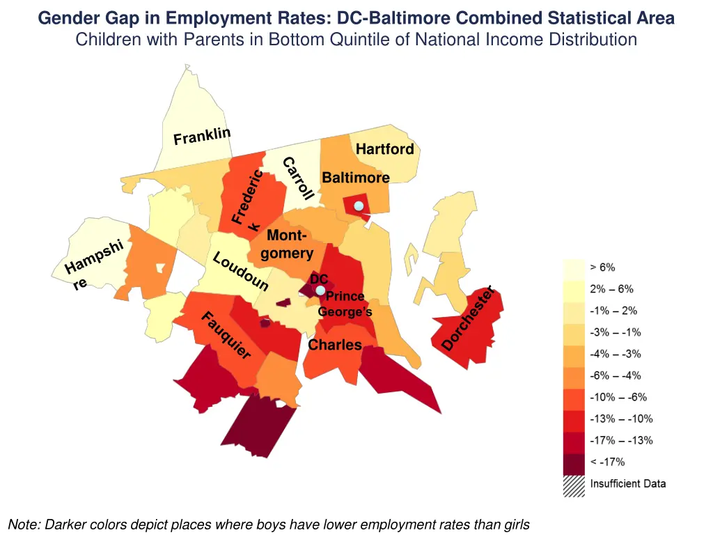 gender gap in employment rates dc baltimore