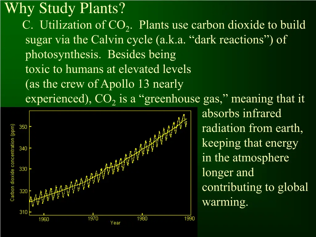 why study plants c utilization of co 2 plants