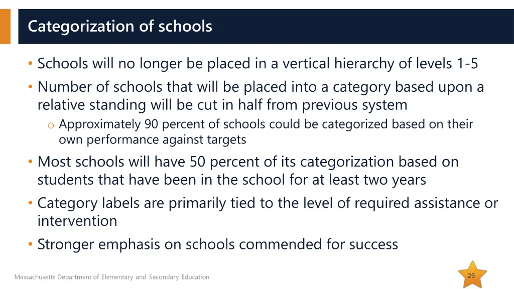 categorization of schools