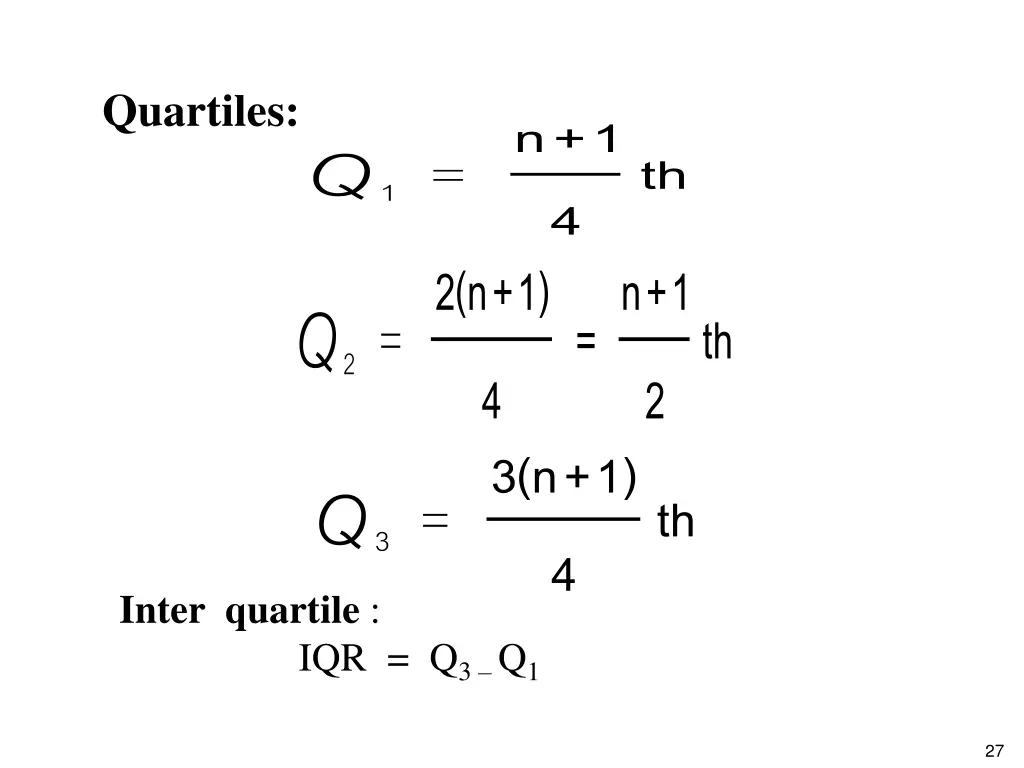 quartiles 1