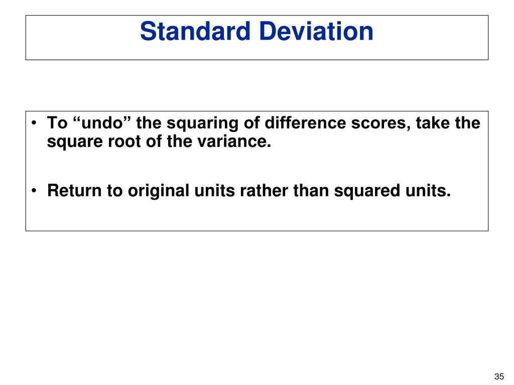 standard deviation