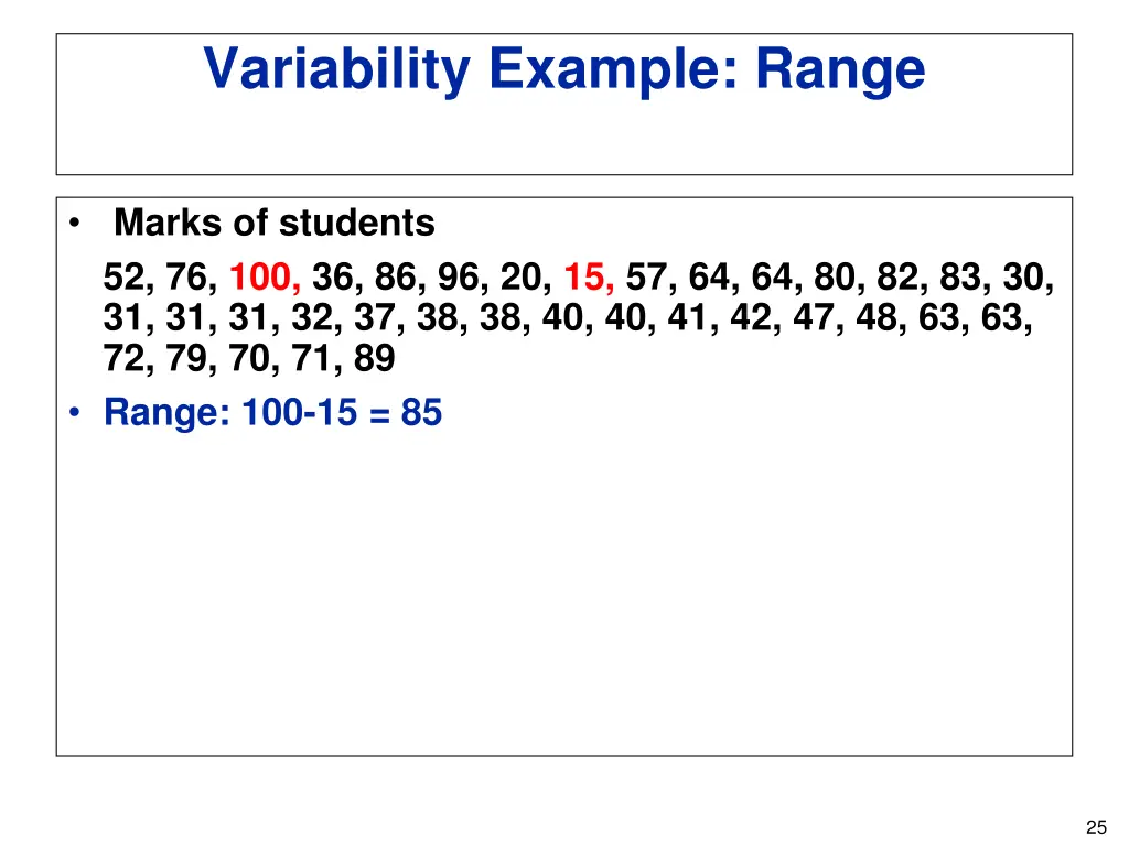 variability example range