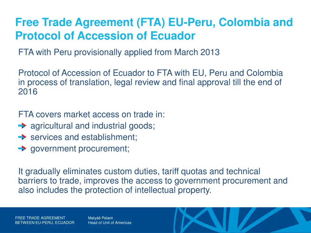 free trade agreement fta eu peru colombia