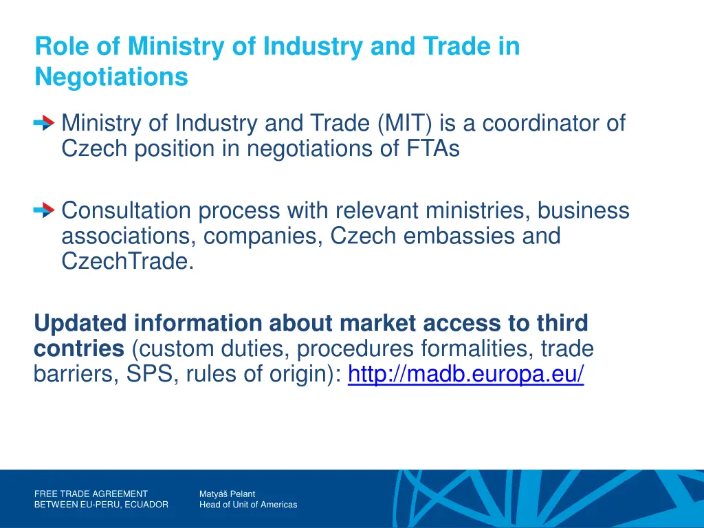 role of ministry of industry and trade