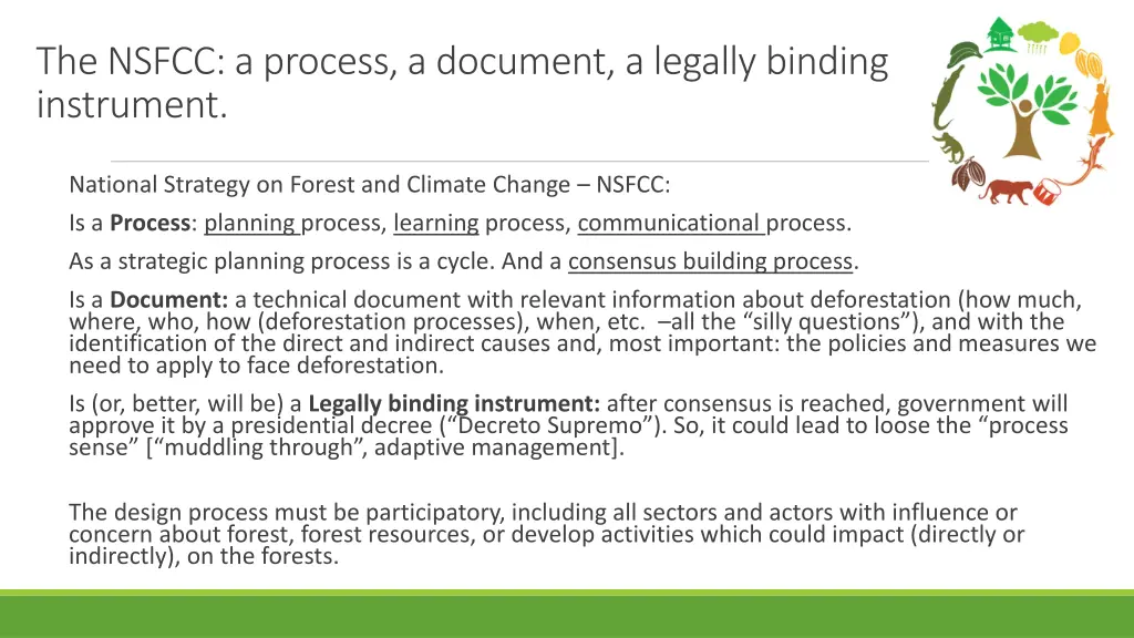 the nsfcc a process a document a legally binding