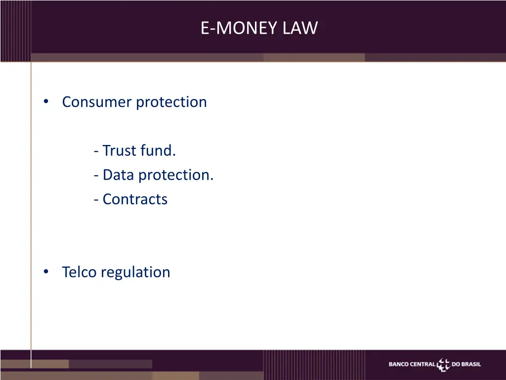 e money law 2