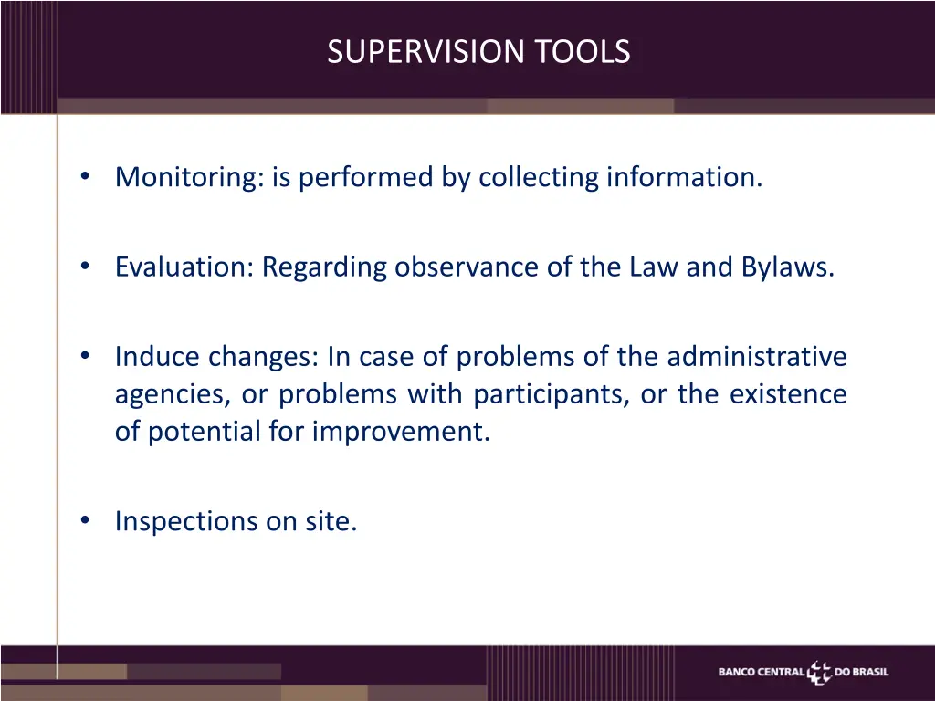 supervision tools