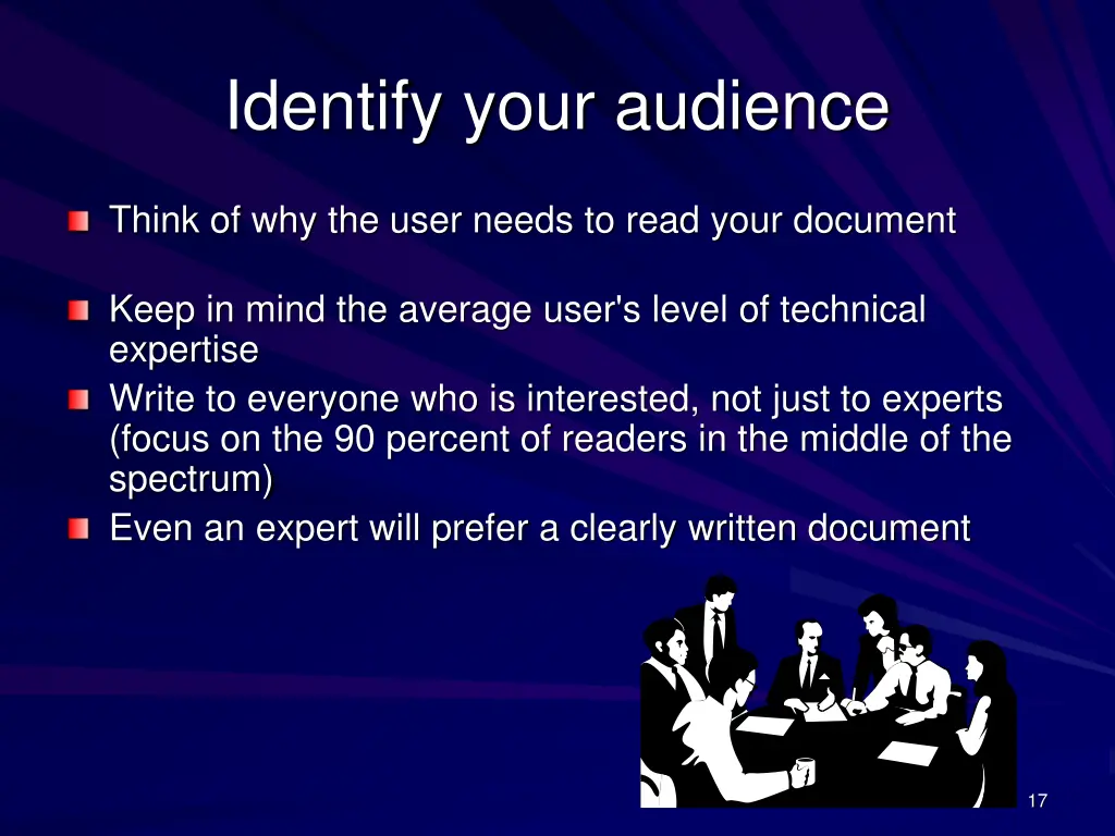 identify your audience