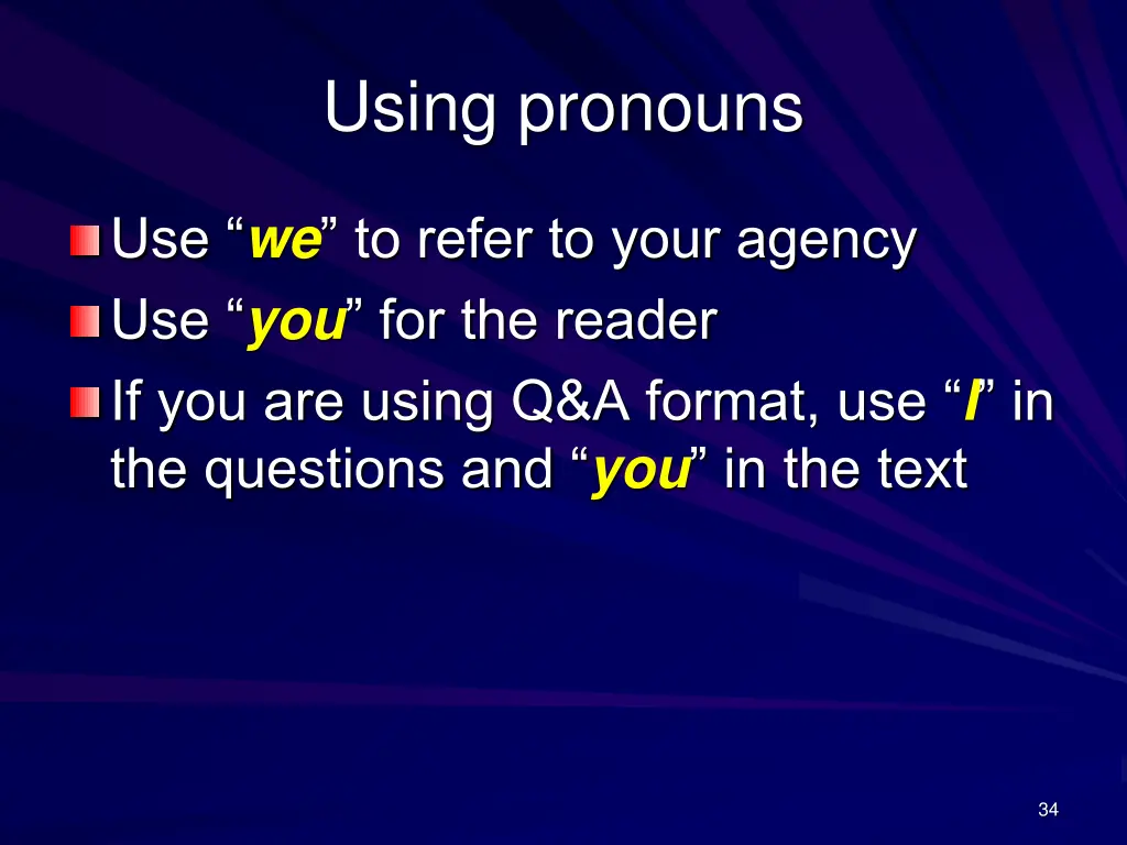 using pronouns 1