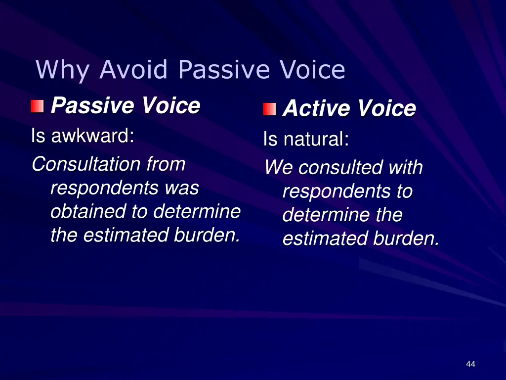 why avoid passive voice 2