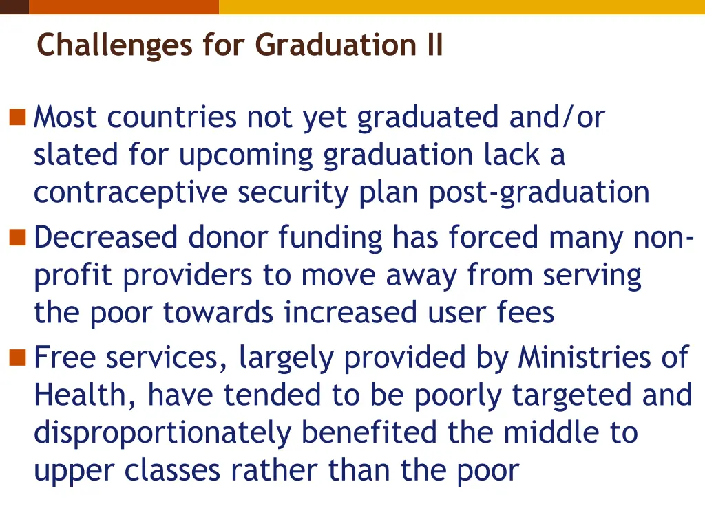 challenges for graduation ii