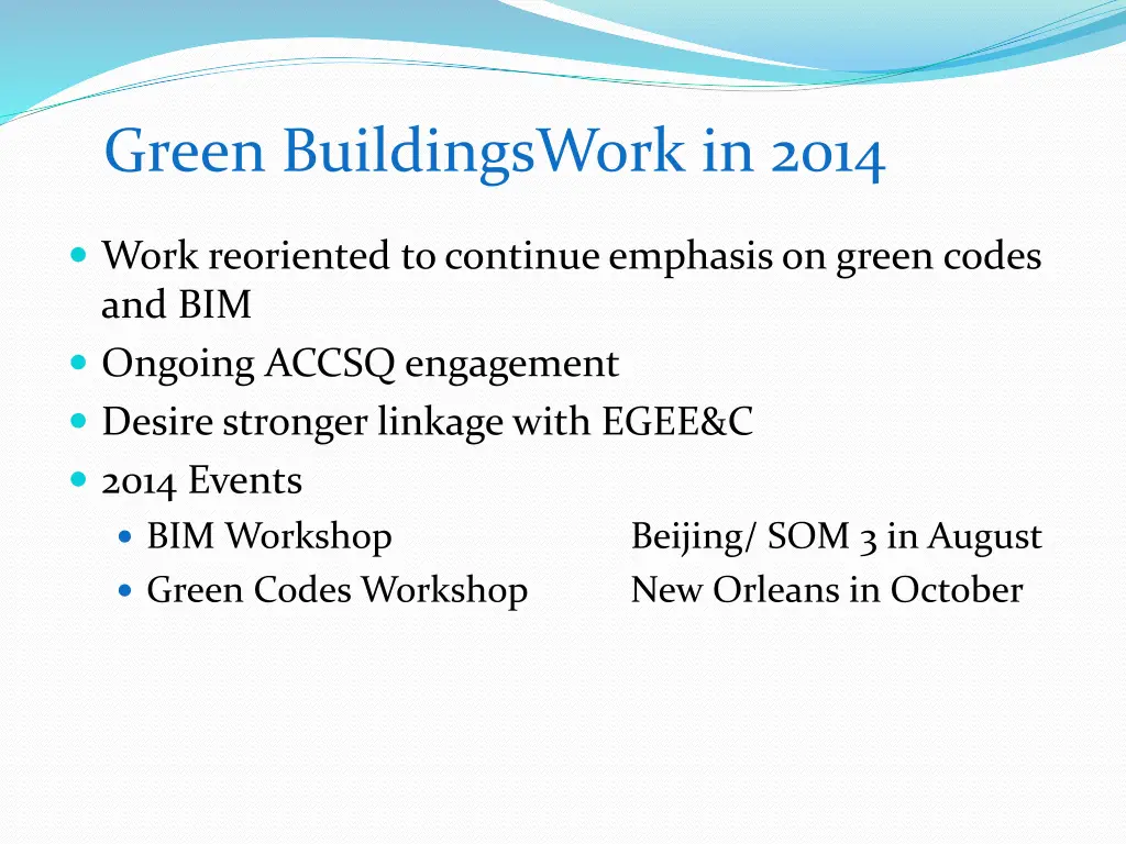 green buildingswork in 2014