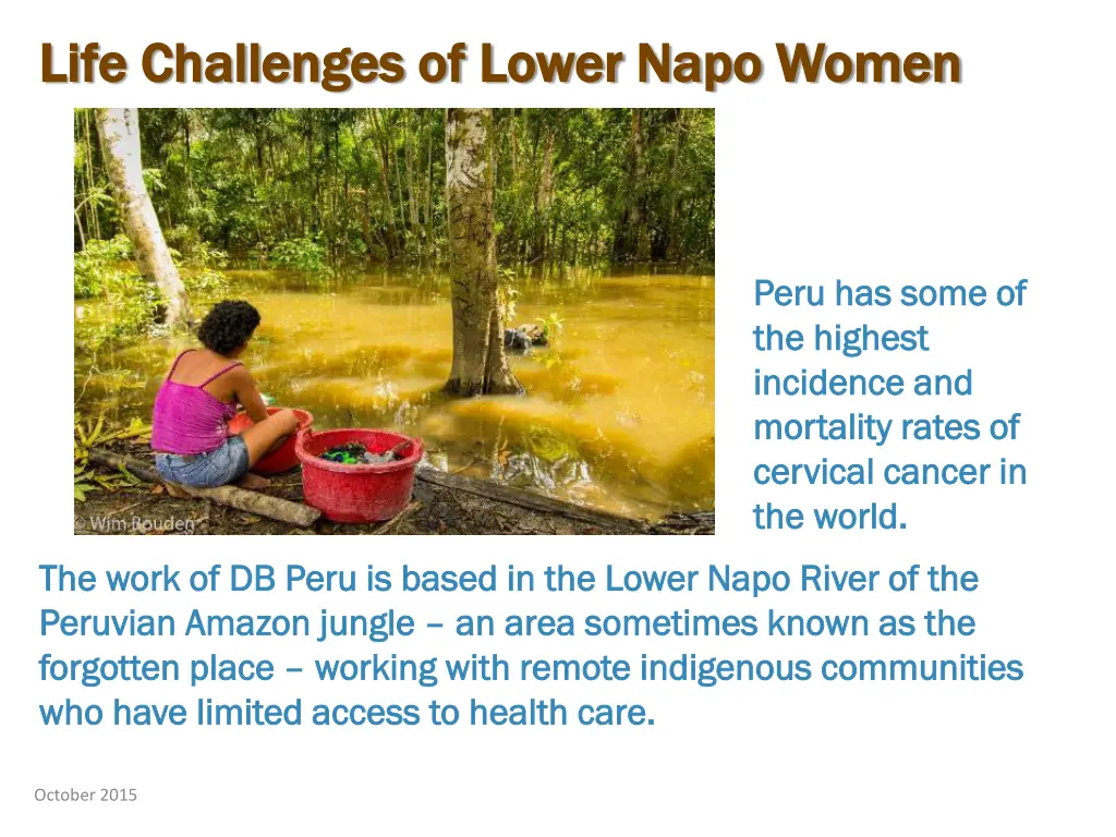 life challenges of lower napo women life