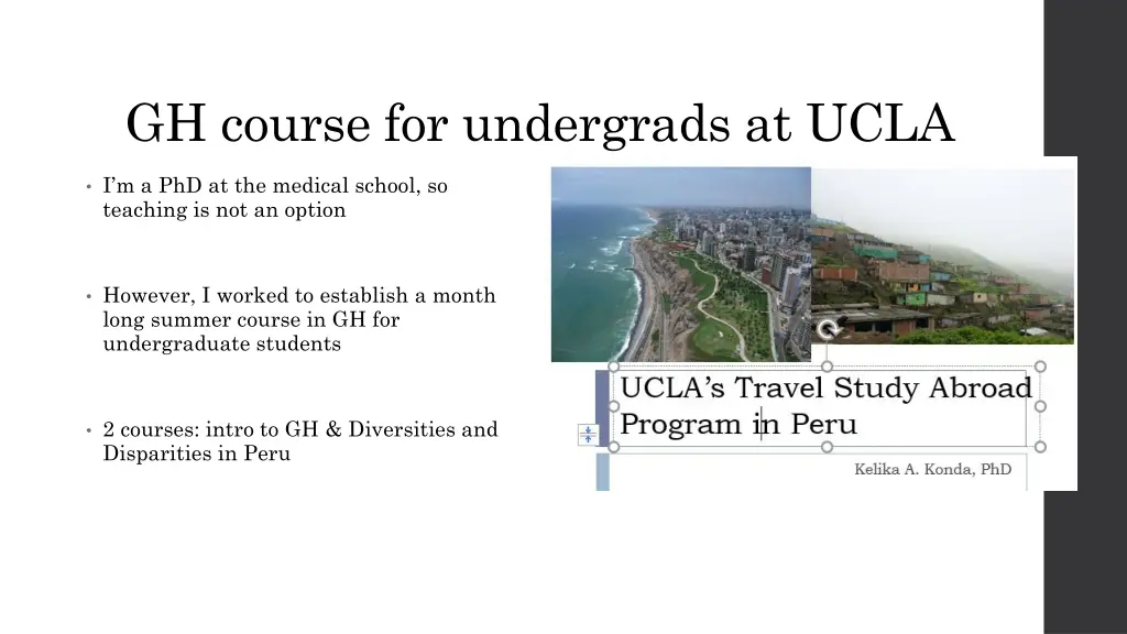 gh course for undergrads at ucla