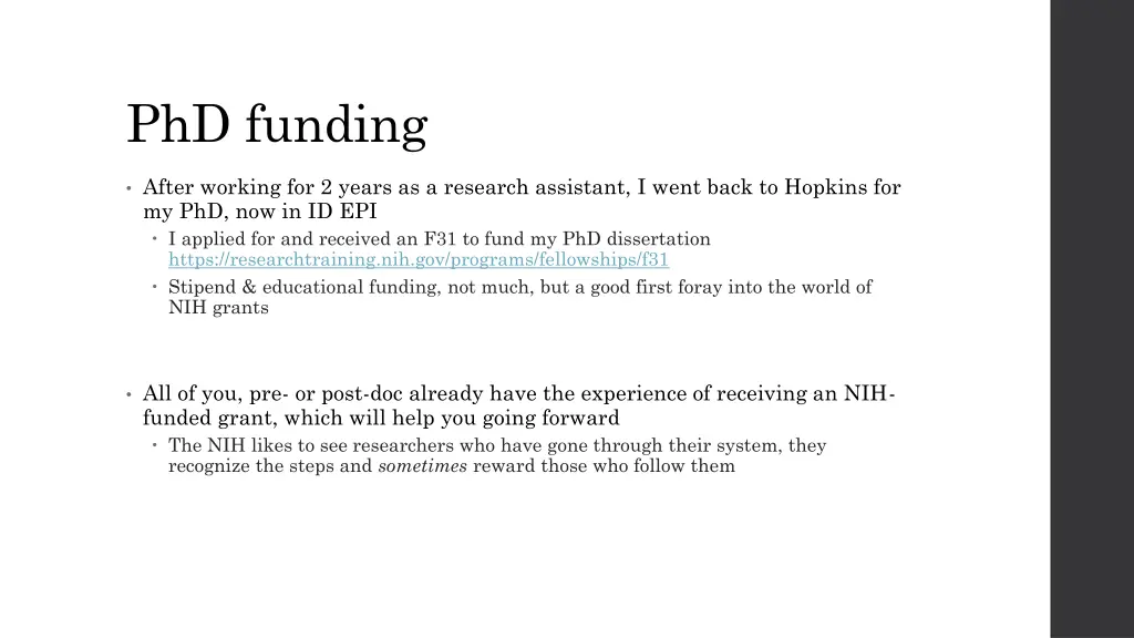 phd funding