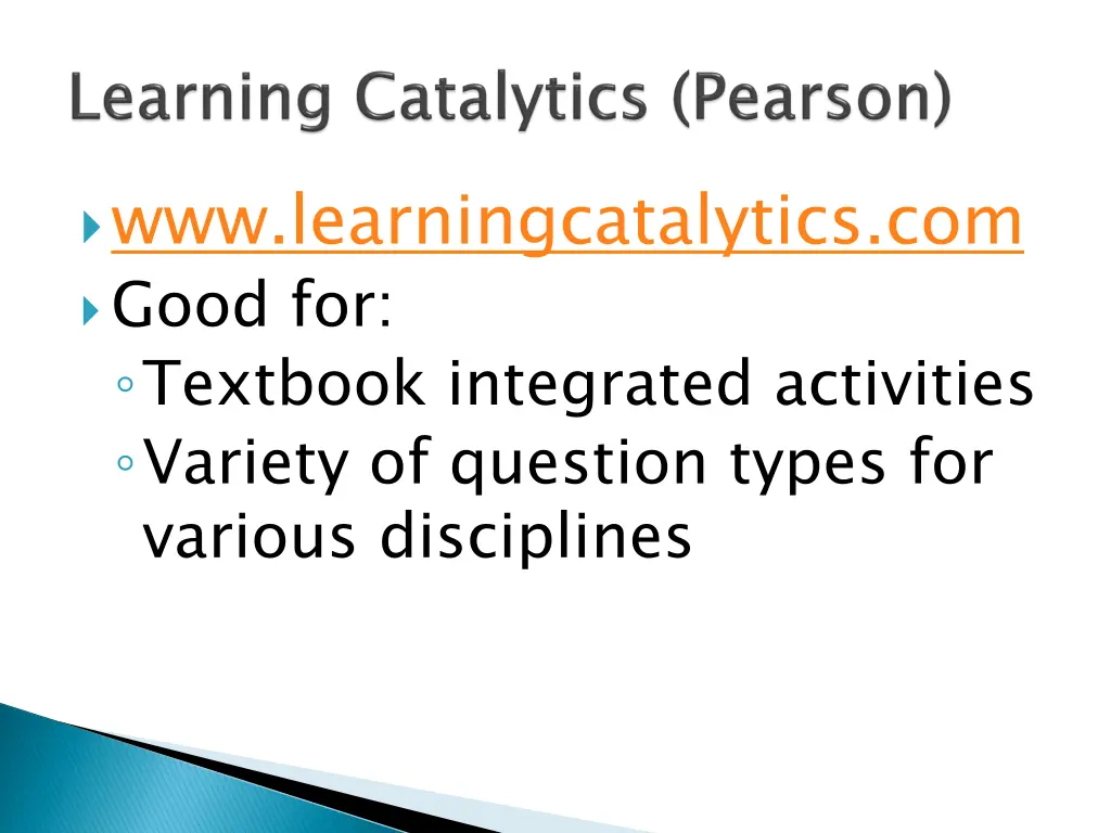 www learningcatalytics com good for textbook