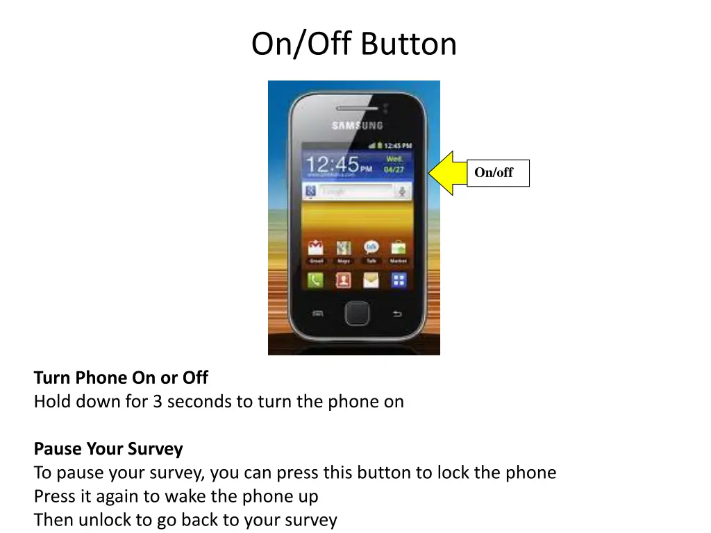 on off button