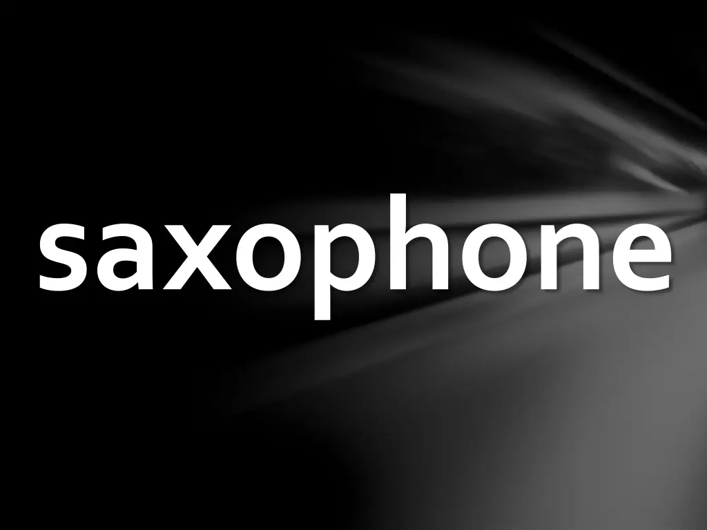 saxophone