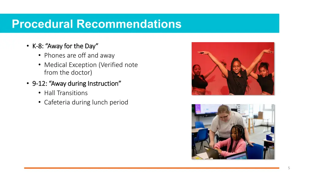 procedural recommendations