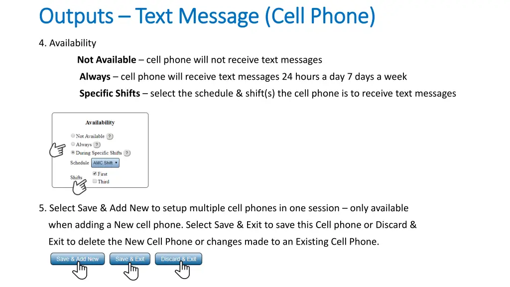 outputs outputs text message cell phone text 1