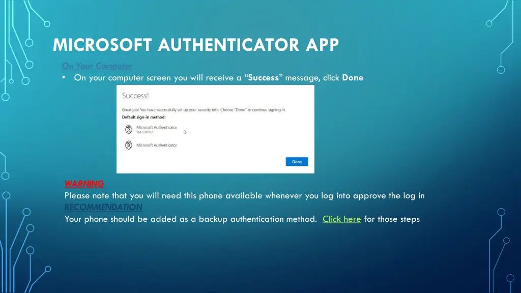 microsoft authenticator app 2