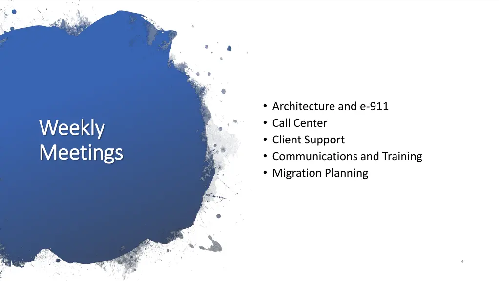 architecture and e 911 call center client support