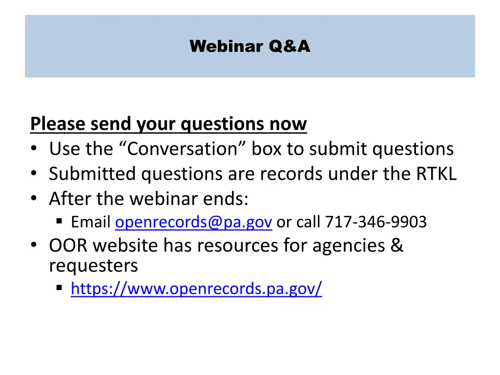 webinar q a