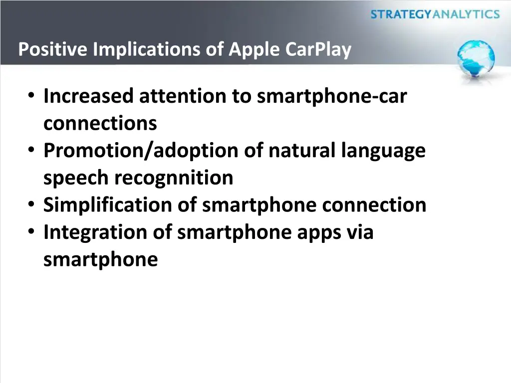 positive implications of apple carplay