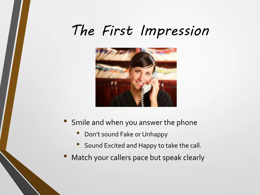 the first impression