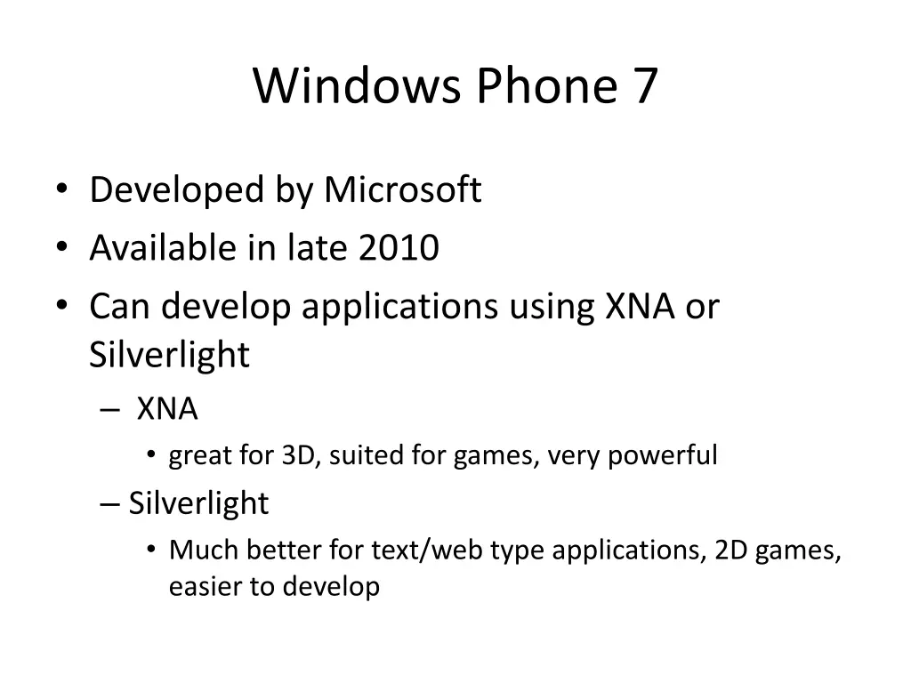 windows phone 7