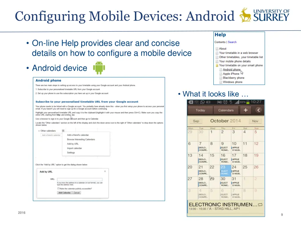 configuring mobile devices android