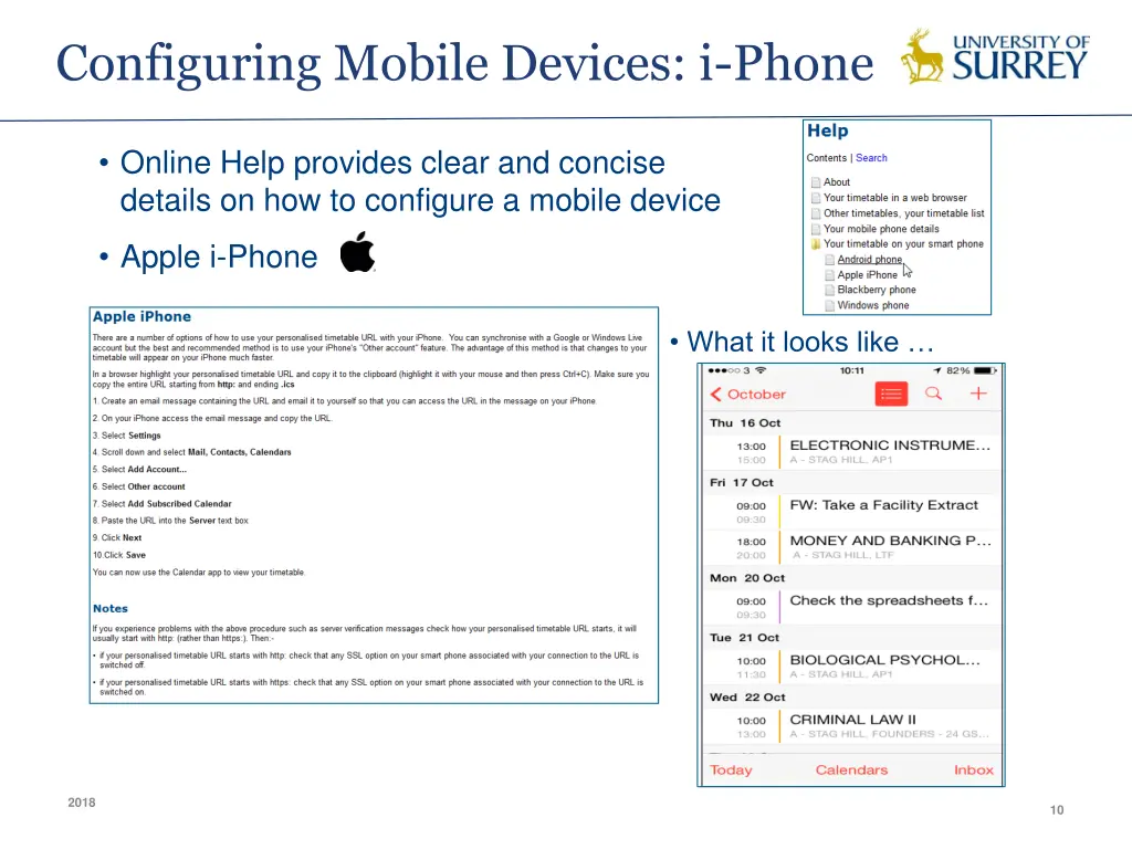 configuring mobile devices i phone