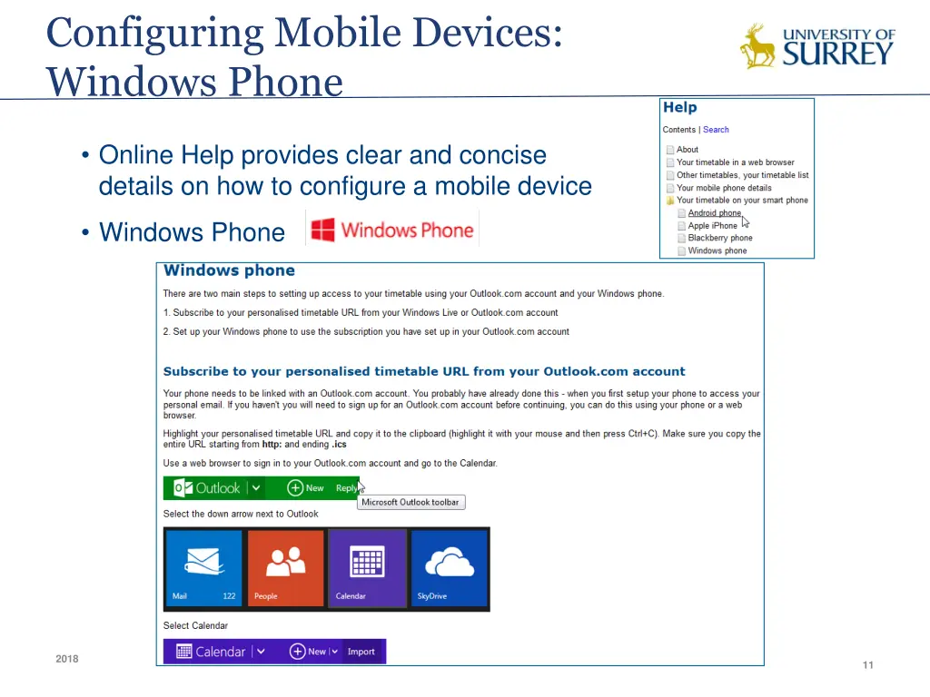 configuring mobile devices windows phone