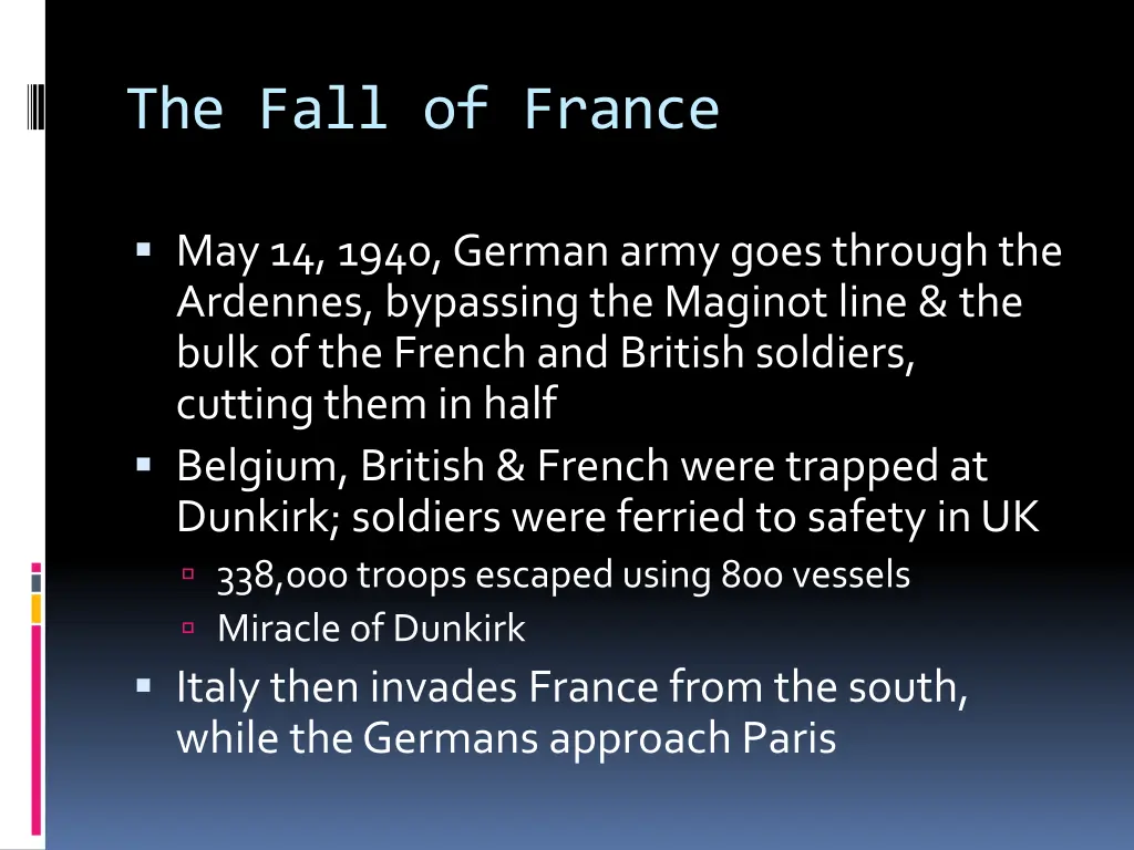 the fall of france