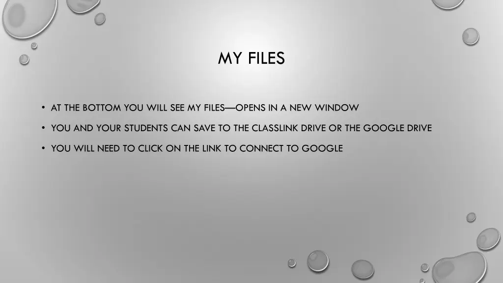 my files