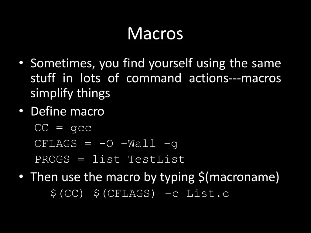 macros