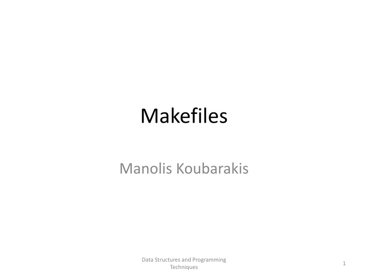 makefiles