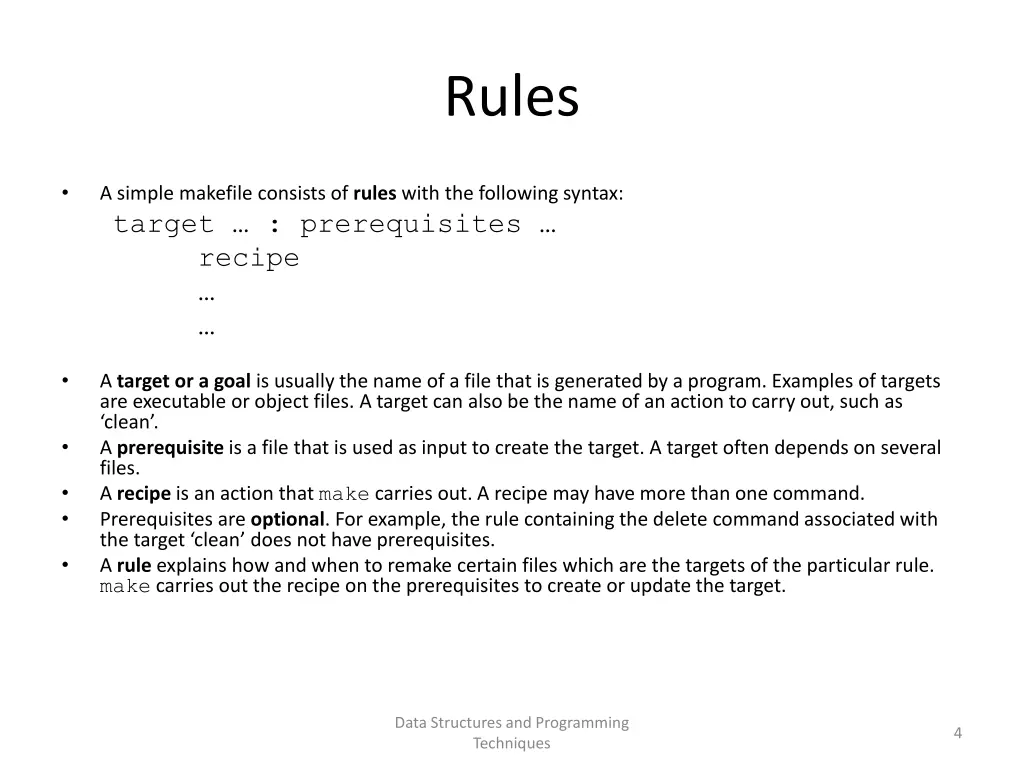 rules