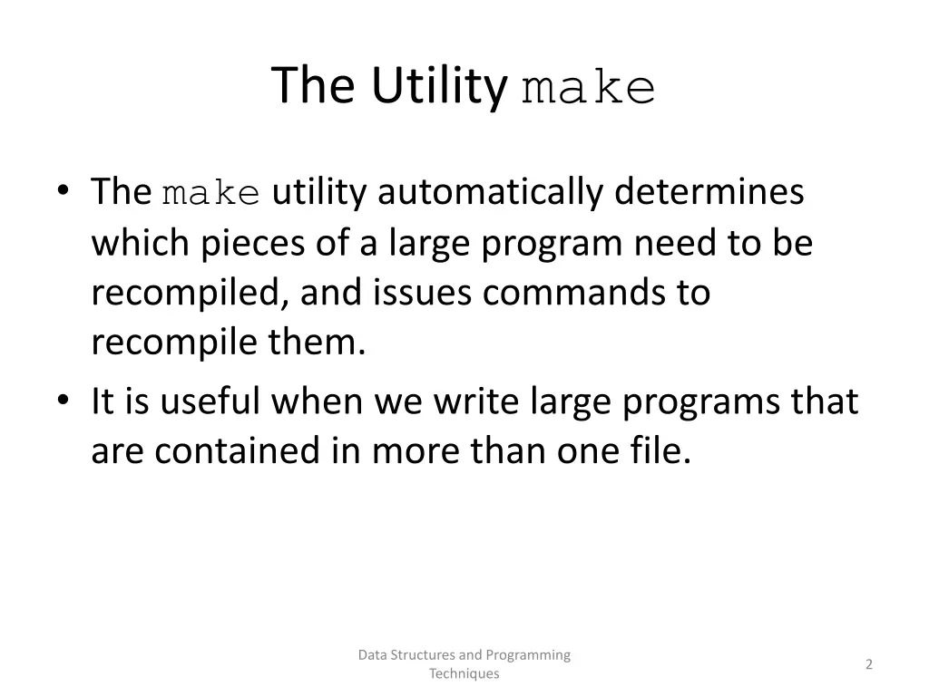 the utility make