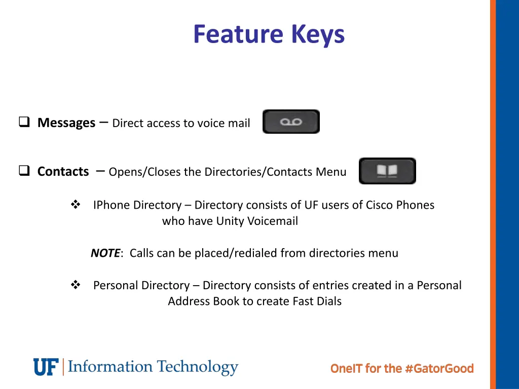 feature keys