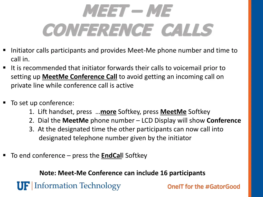 meet me conference calls