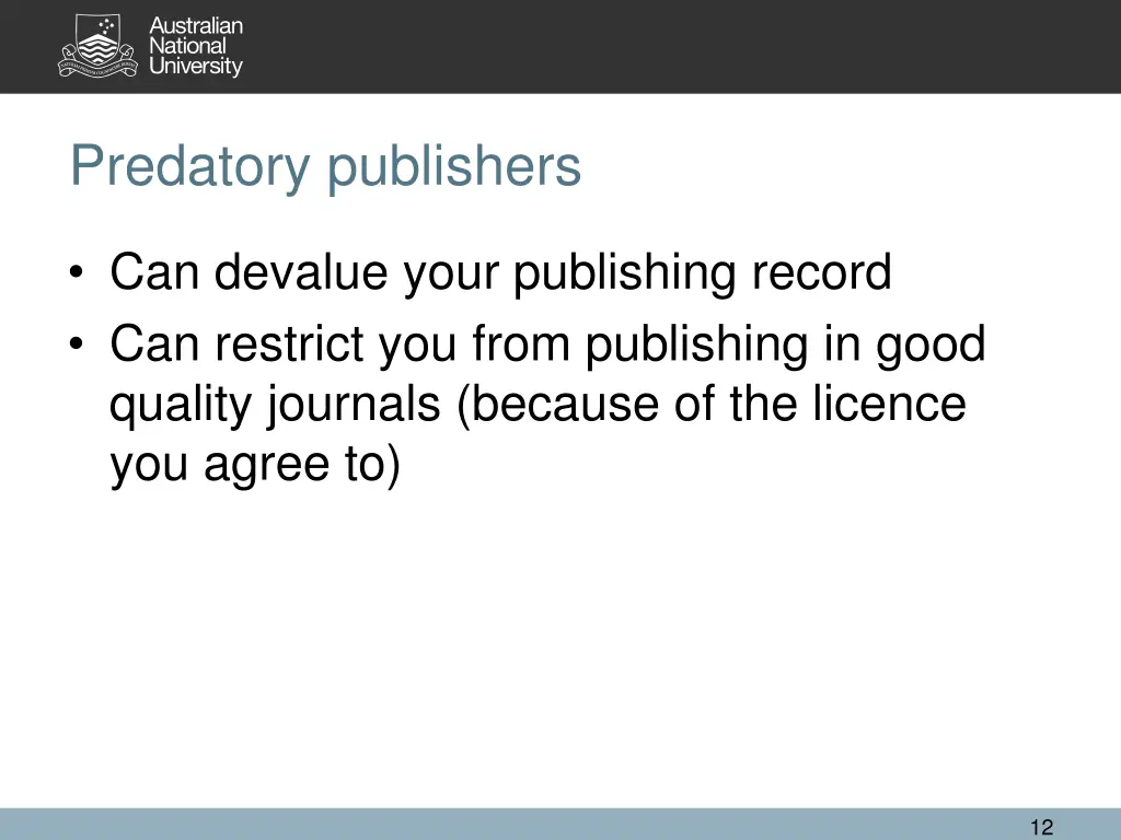 predatory publishers