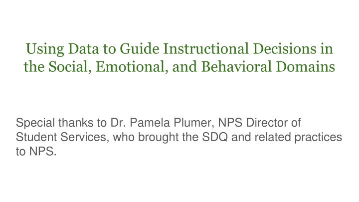 using data to guide instructional decisions