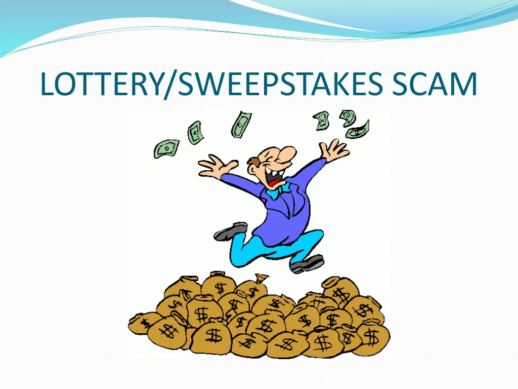 lottery sweepstakes scam