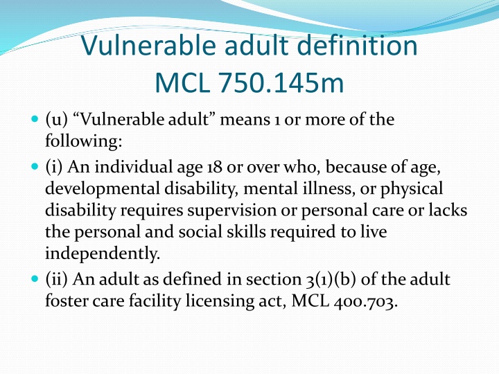 vulnerable adult definition mcl 750 145m