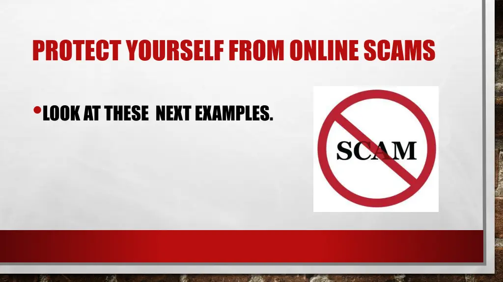 protect yourself from online scams