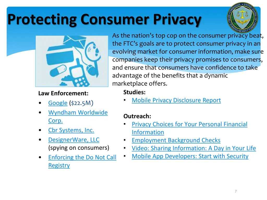 protecting consumer privacy