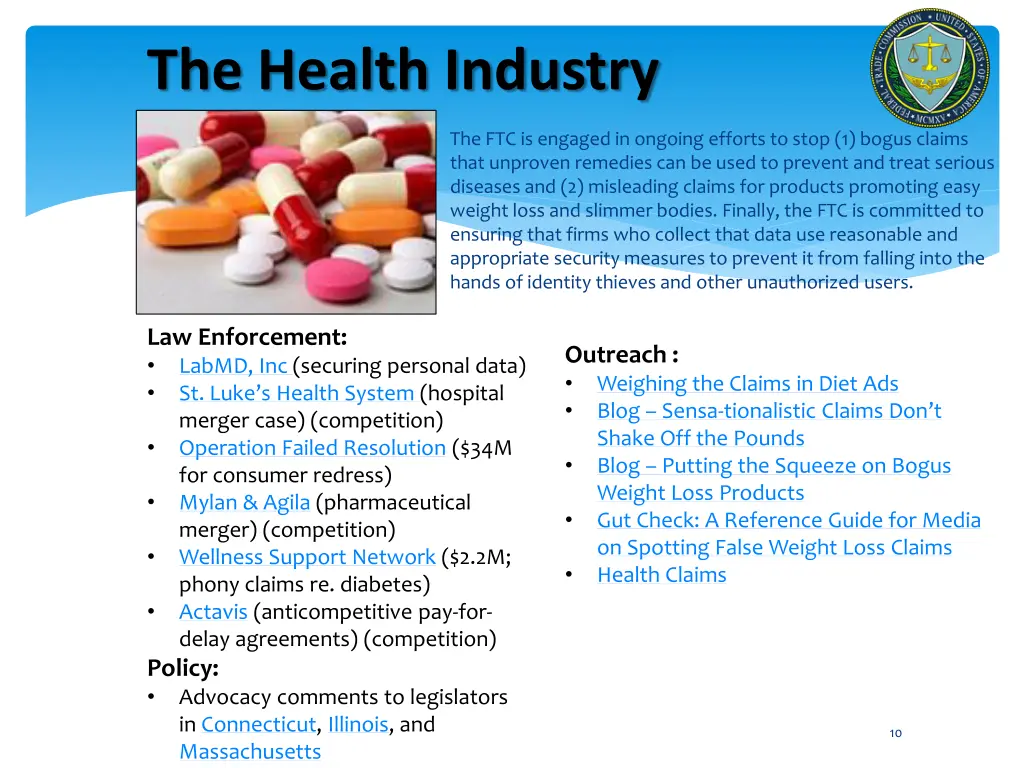 the health industry